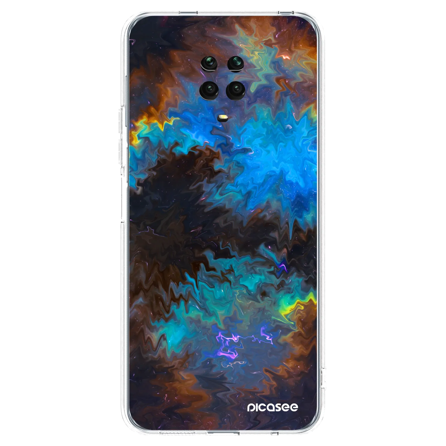 Picasee silikonska prozirna maskica za Xiaomi Redmi Note 9S - Space