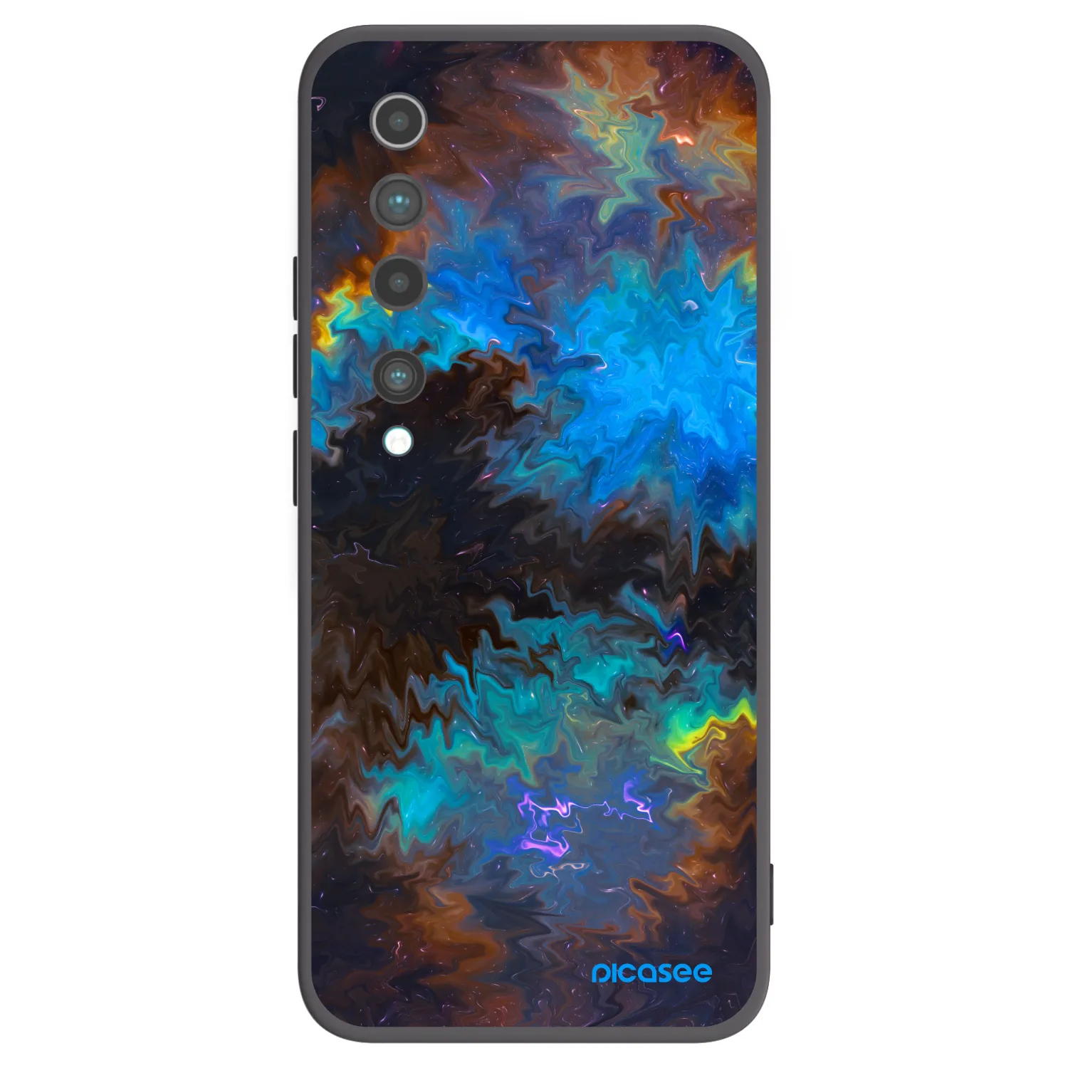 Picasee crna silikonska maskica za Xiaomi Mi 10 - Space