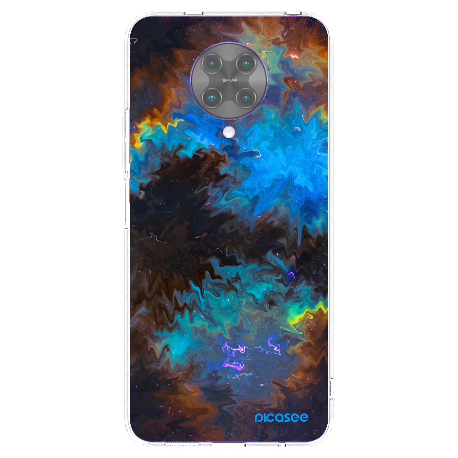 Picasee silikonska prozirna maskica za Xiaomi Poco F2 Pro - Space