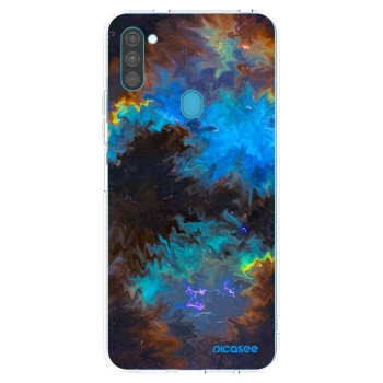 Picasee silikonska prozirna maskica za Samsung Galaxy M11 - Space