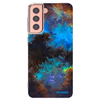 Picasee silikonska prozirna maskica za Samsung Galaxy S21 5G G991B - Space