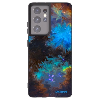 Picasee crna silikonska maskica za Samsung Galaxy S21 Ultra 5G G998B - Space