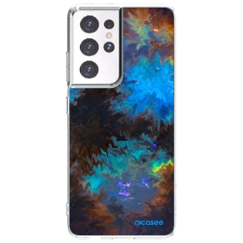 Picasee silikonska prozirna maskica za Samsung Galaxy S21 Ultra 5G G998B - Space