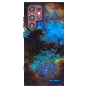 Picasee crna silikonska maskica za Samsung Galaxy S22 Ultra 5G - Space