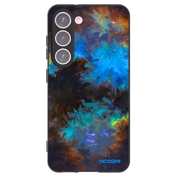 Picasee crna silikonska maskica za Samsung Galaxy S23 5G - Space