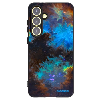 Picasee crna silikonska maskica za Samsung Galaxy S24 FE S721B - Space