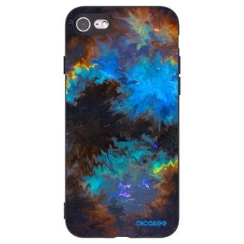 Picasee crna silikonska maskica za Apple iPhone SE 2020 - Space