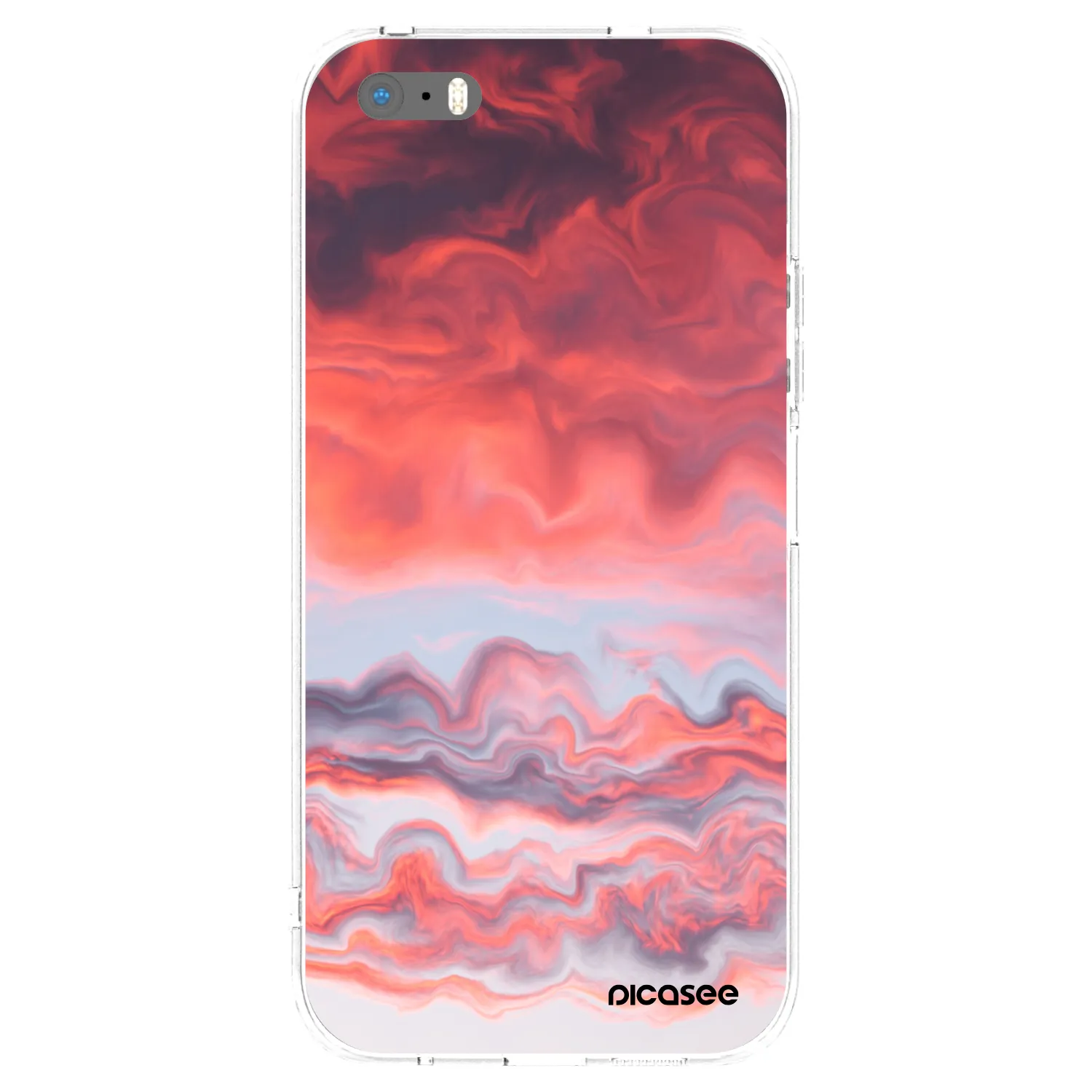 Picasee silikonska prozirna maskica za Apple iPhone 5/5S/SE - Sunset