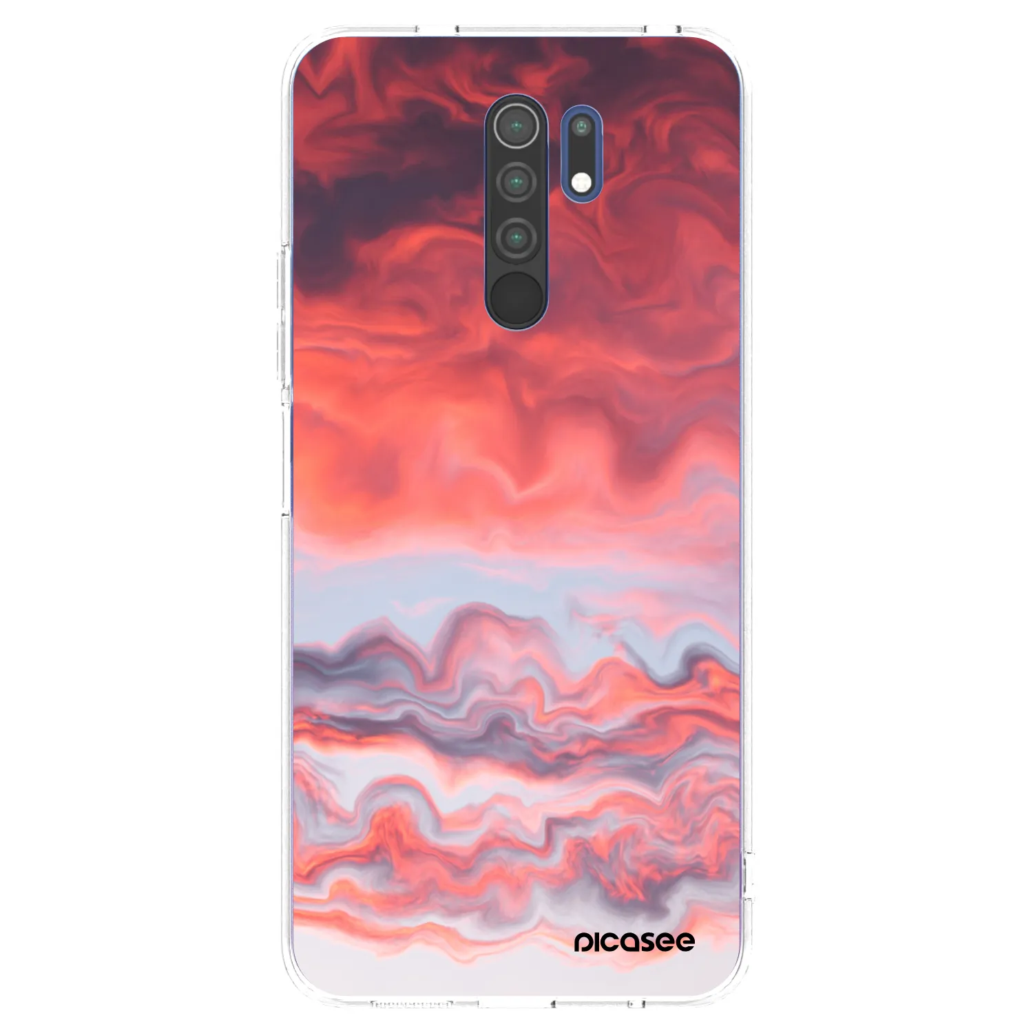 Picasee silikonska prozirna maskica za Xiaomi Redmi 9 - Sunset
