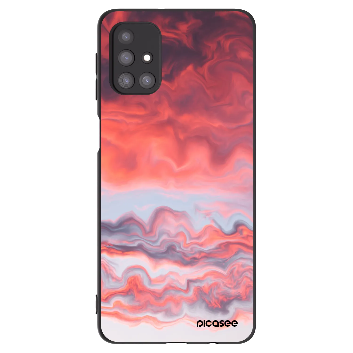 Picasee crna silikonska maskica za Samsung Galaxy M31s - Sunset