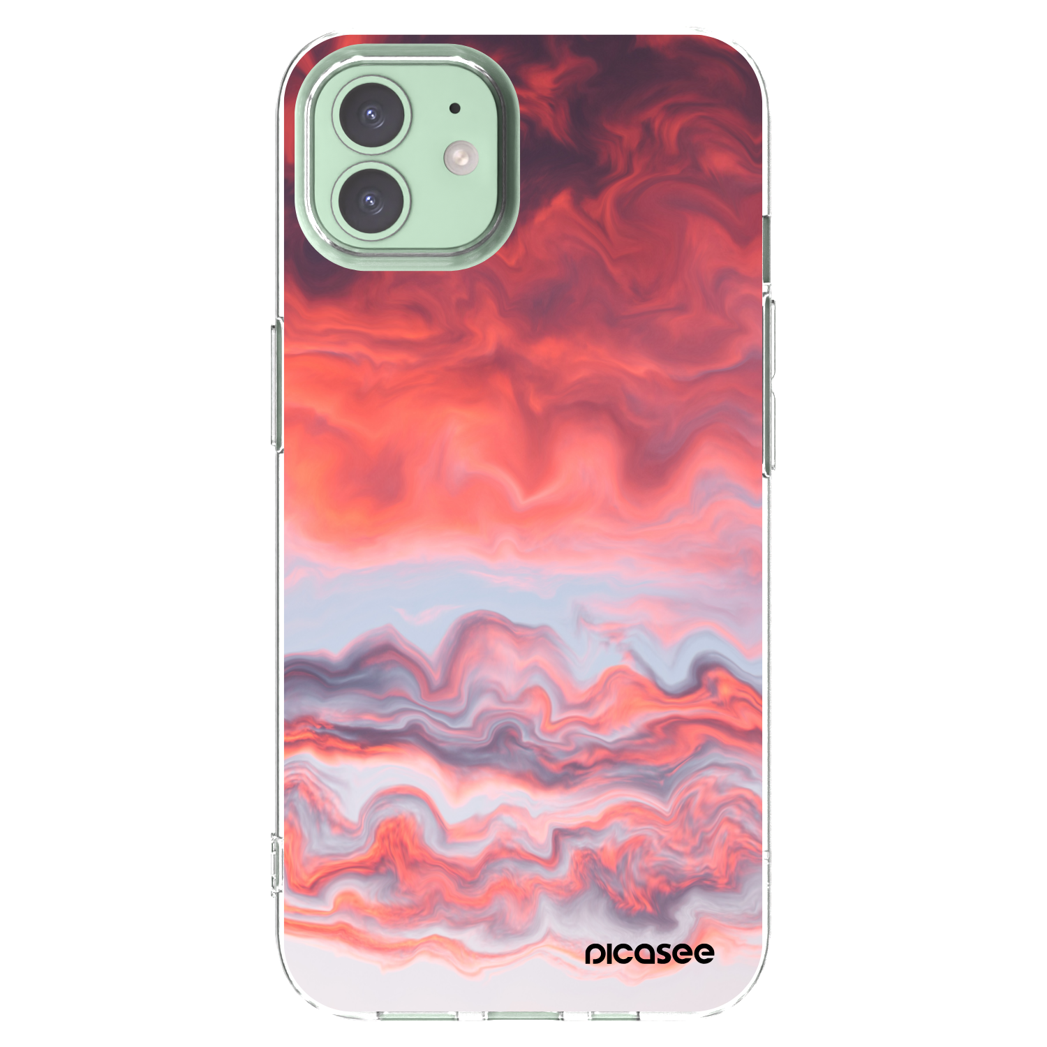 Picasee silikonska prozirna maskica za Apple iPhone 12 - Sunset