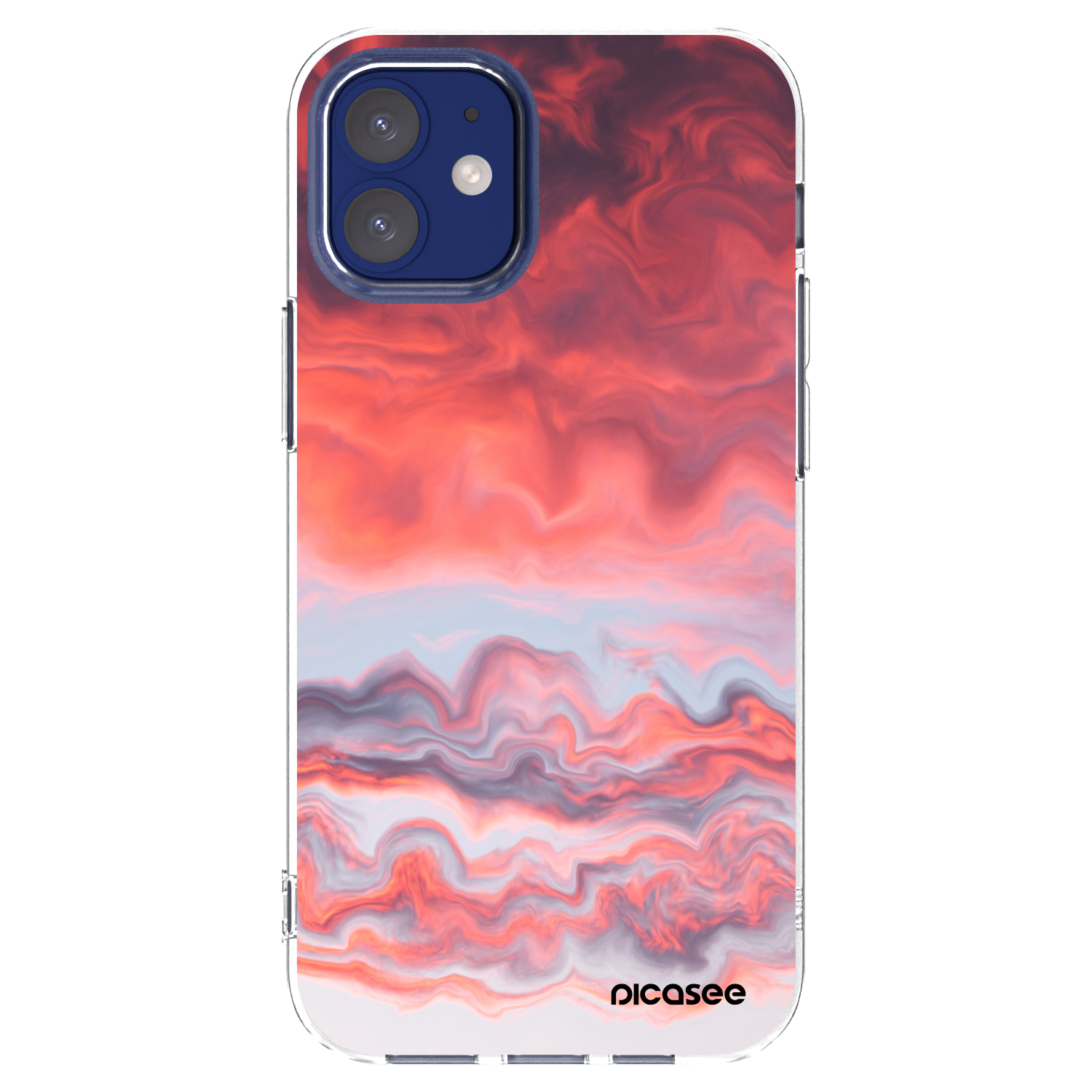 Picasee silikonska prozirna maskica za Apple iPhone 12 mini - Sunset