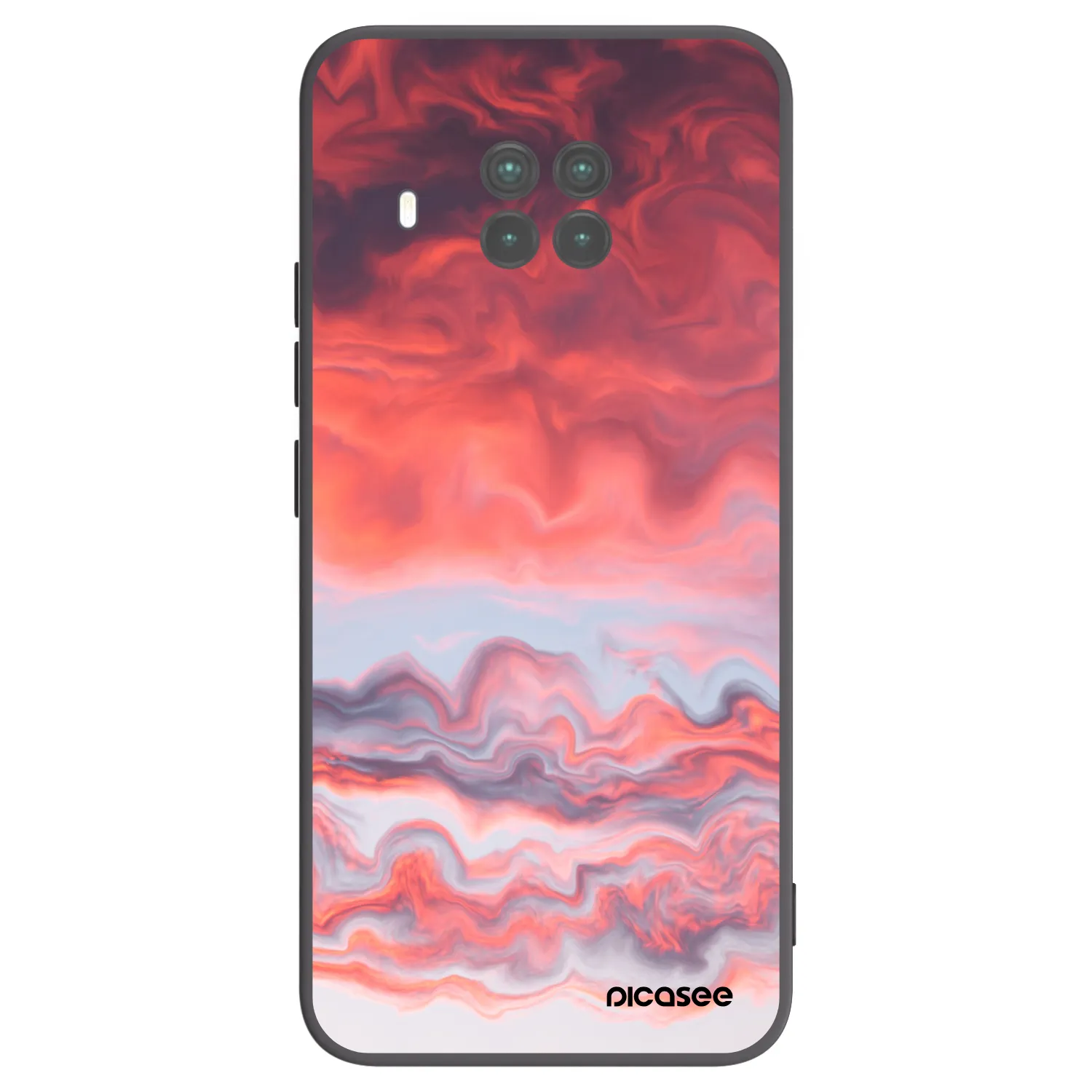 Picasee crna silikonska maskica za Xiaomi Mi 10T Lite - Sunset