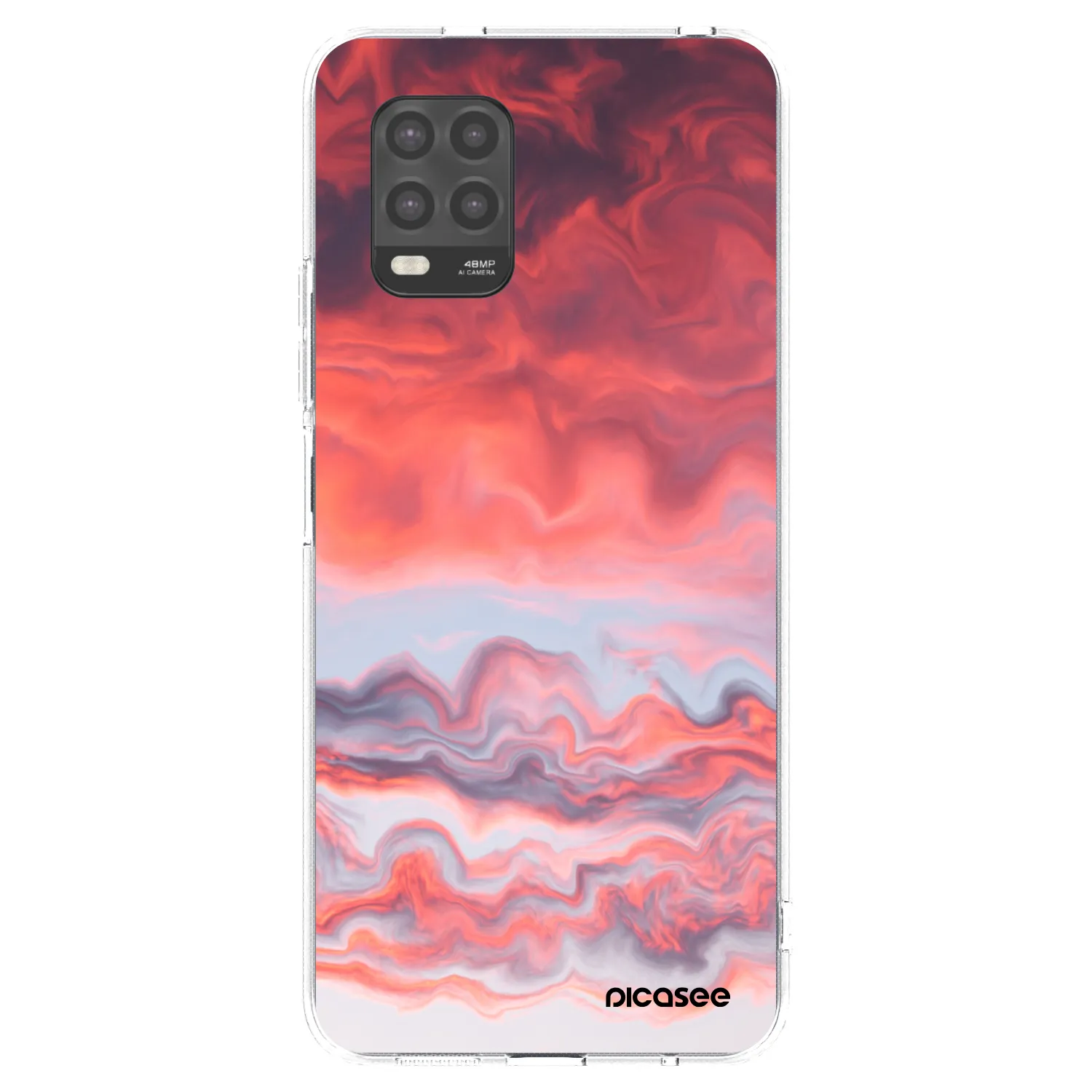 Picasee silikonska prozirna maskica za Xiaomi Mi 10 Lite - Sunset