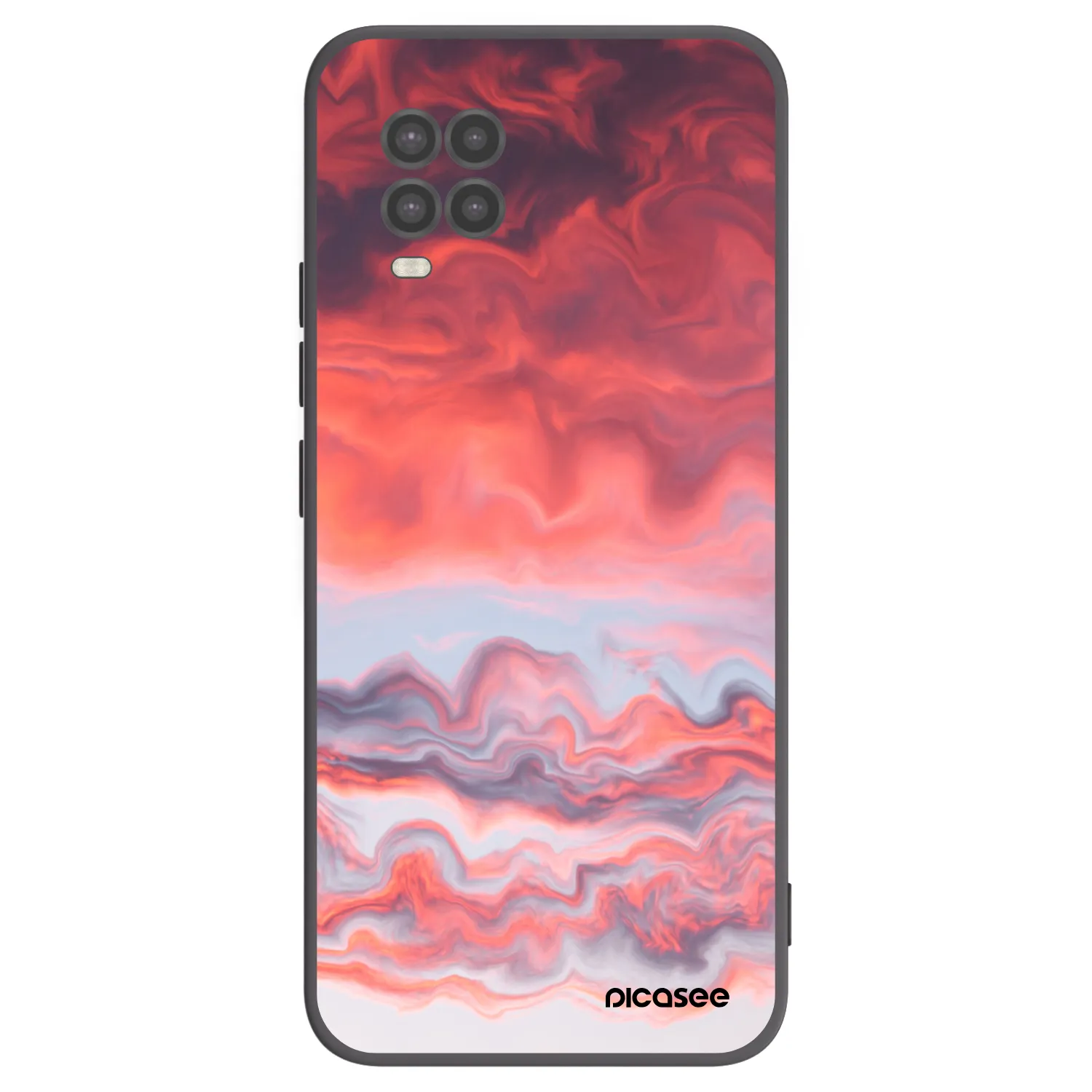 Picasee crna silikonska maskica za Xiaomi Mi 10 Lite - Sunset