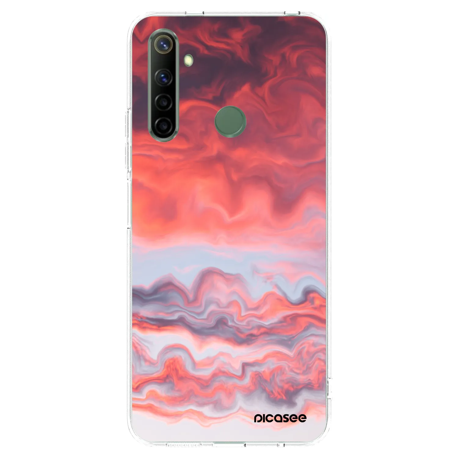 Picasee silikonska prozirna maskica za Realme 6i - Sunset