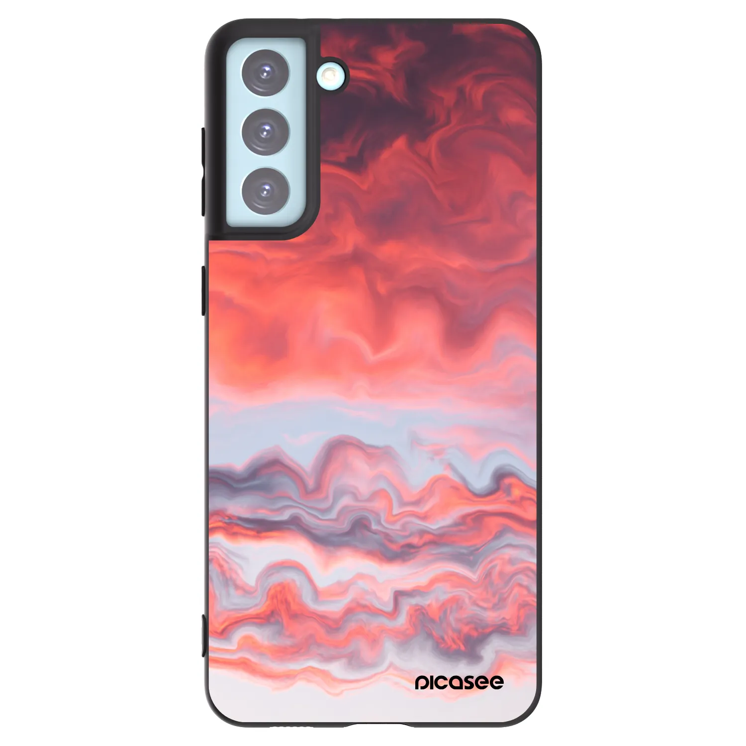 Picasee crna silikonska maskica za Samsung Galaxy S21+ 5G G996F - Sunset