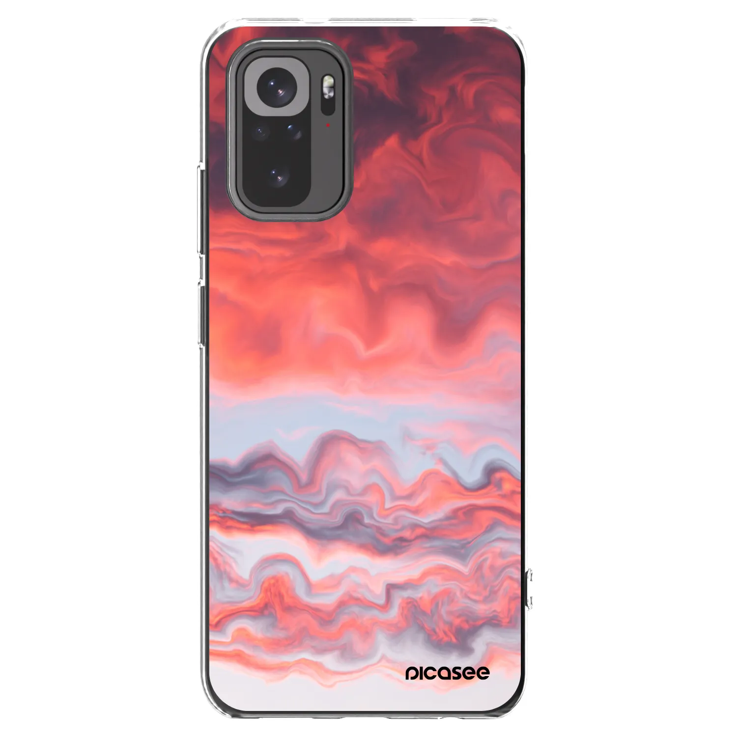 Picasee silikonska prozirna maskica za Xiaomi Redmi Note 10 - Sunset