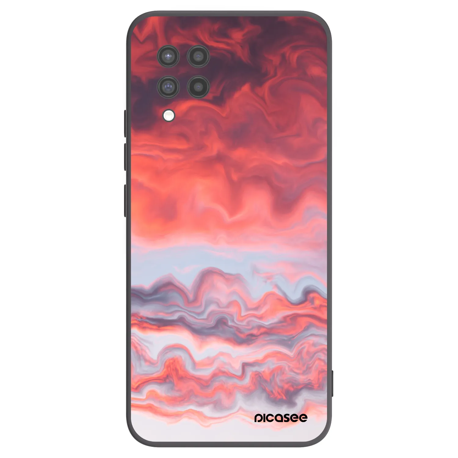 Picasee crna silikonska maskica za Samsung Galaxy A42 A426B - Sunset
