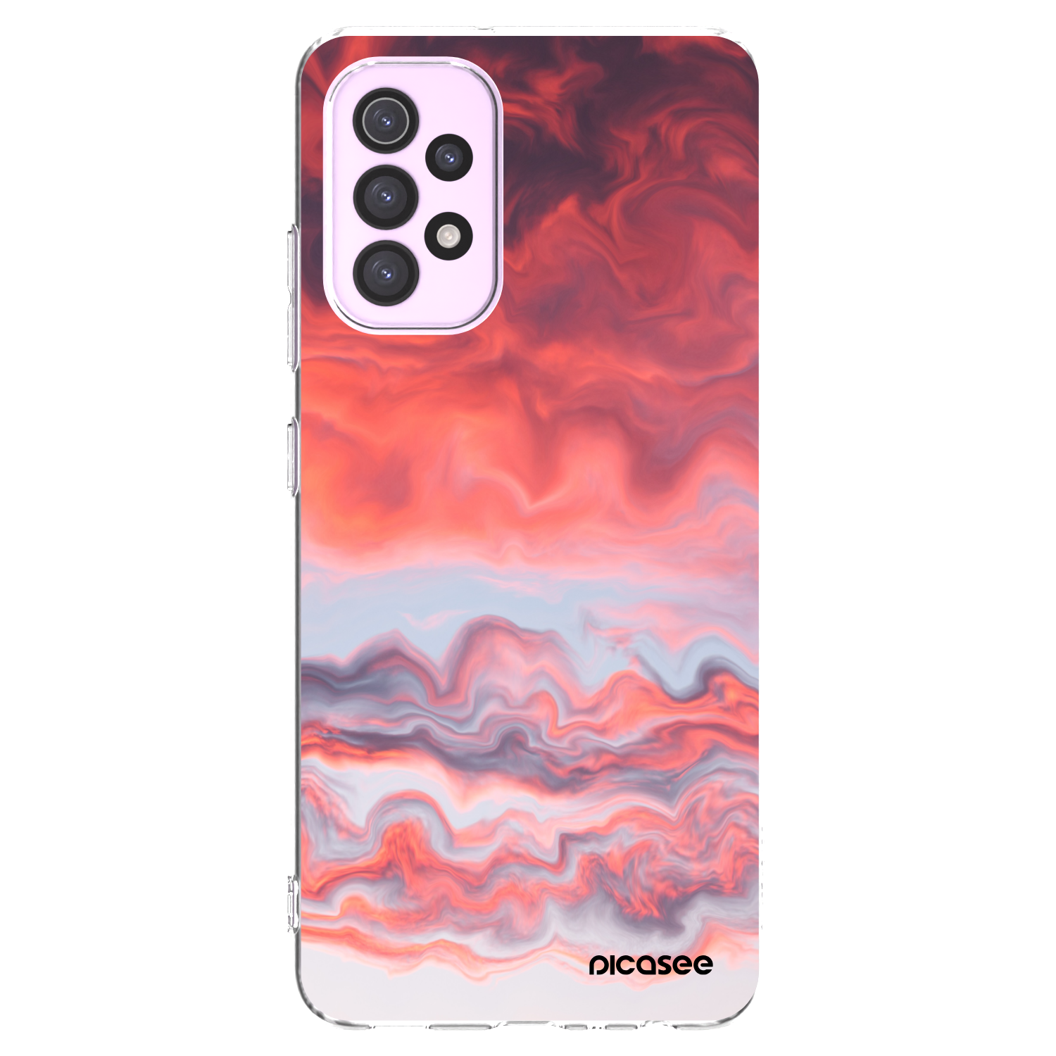 Picasee silikonska prozirna maskica za Samsung Galaxy A32 5G A326B - Sunset