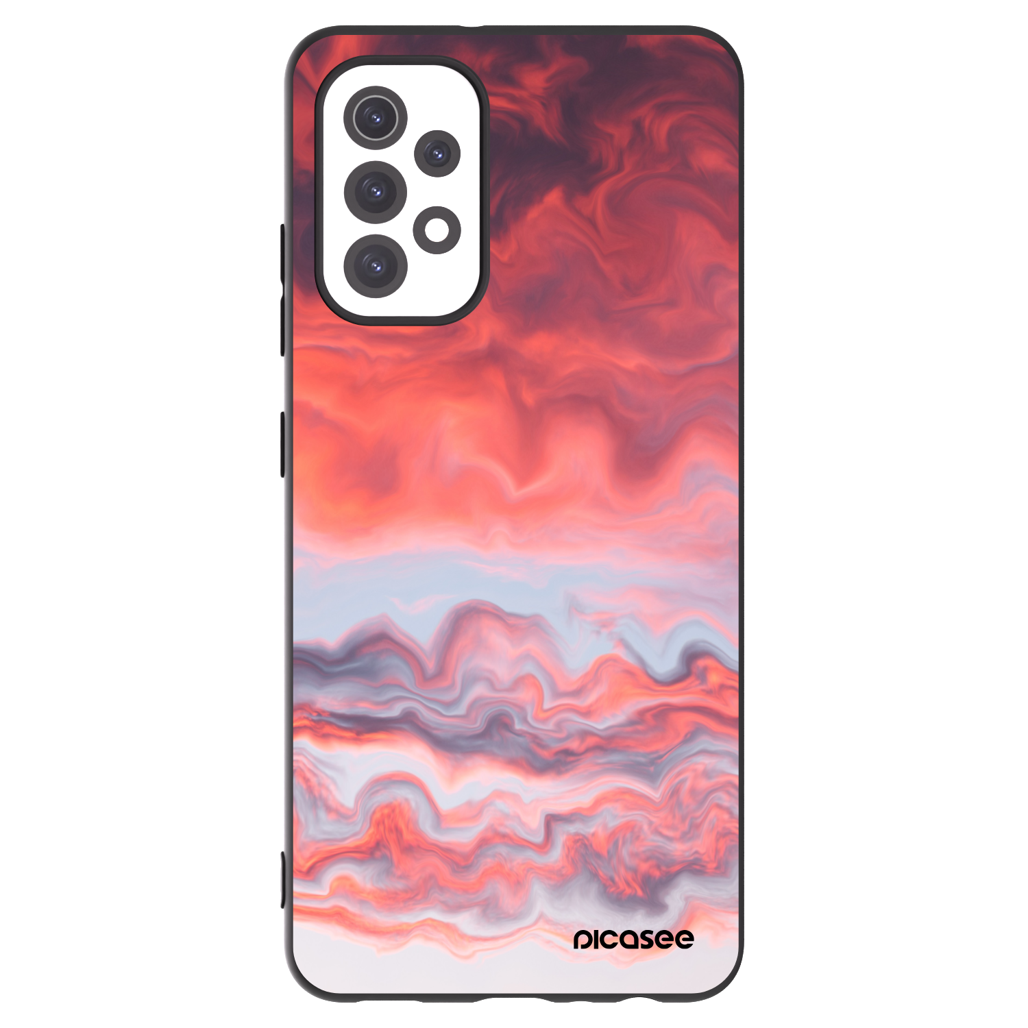 Picasee crna silikonska maskica za Samsung Galaxy A32 5G A326B - Sunset