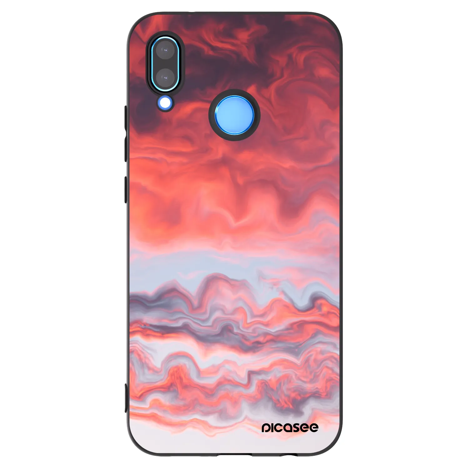 Picasee crna silikonska maskica za Huawei P20 Lite - Sunset