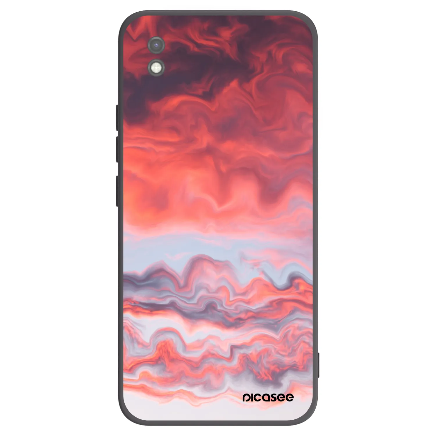 Picasee crna silikonska maskica za Xiaomi Redmi 9AT - Sunset