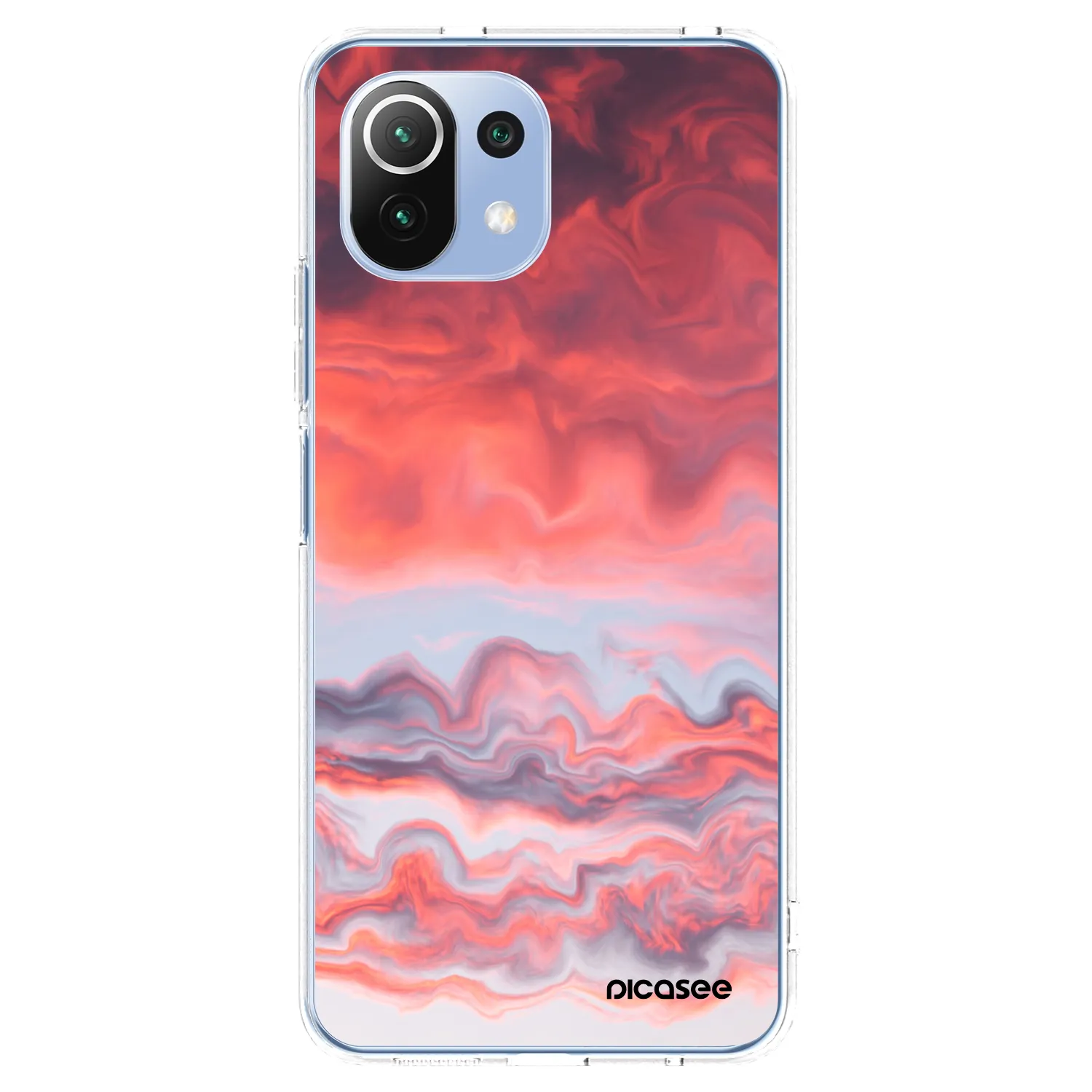 Picasee silikonska prozirna maskica za Xiaomi Mi 11 Lite - Sunset