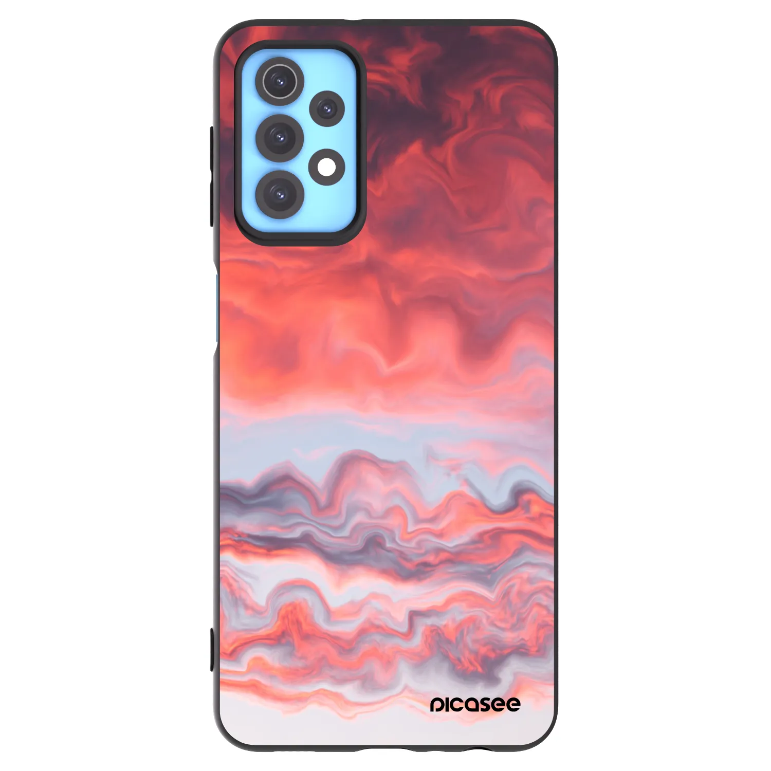 Picasee crna silikonska maskica za Samsung Galaxy A32 4G SM-A325F - Sunset