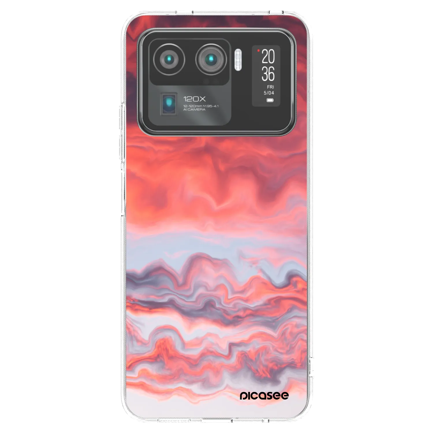 Picasee silikonska prozirna maskica za Xiaomi Mi 11 Ultra - Sunset