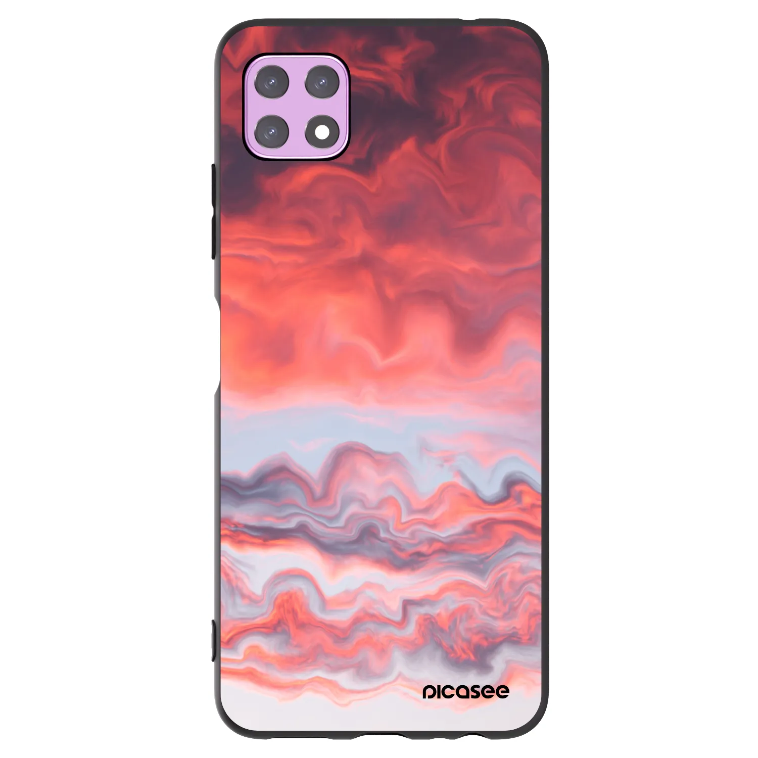Picasee crna silikonska maskica za Samsung Galaxy A22 A226B 5G - Sunset