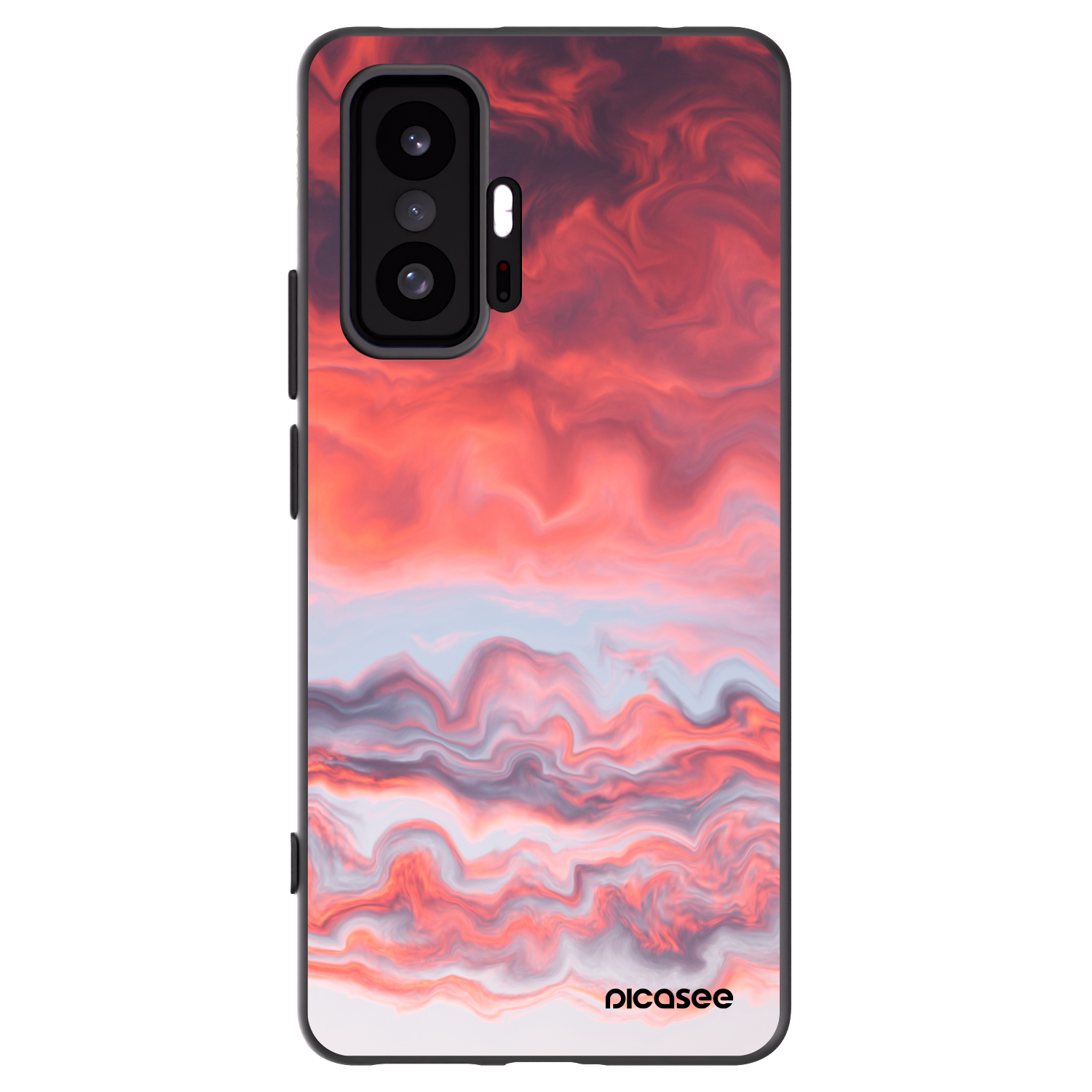 Picasee crna silikonska maskica za Xiaomi 11T - Sunset