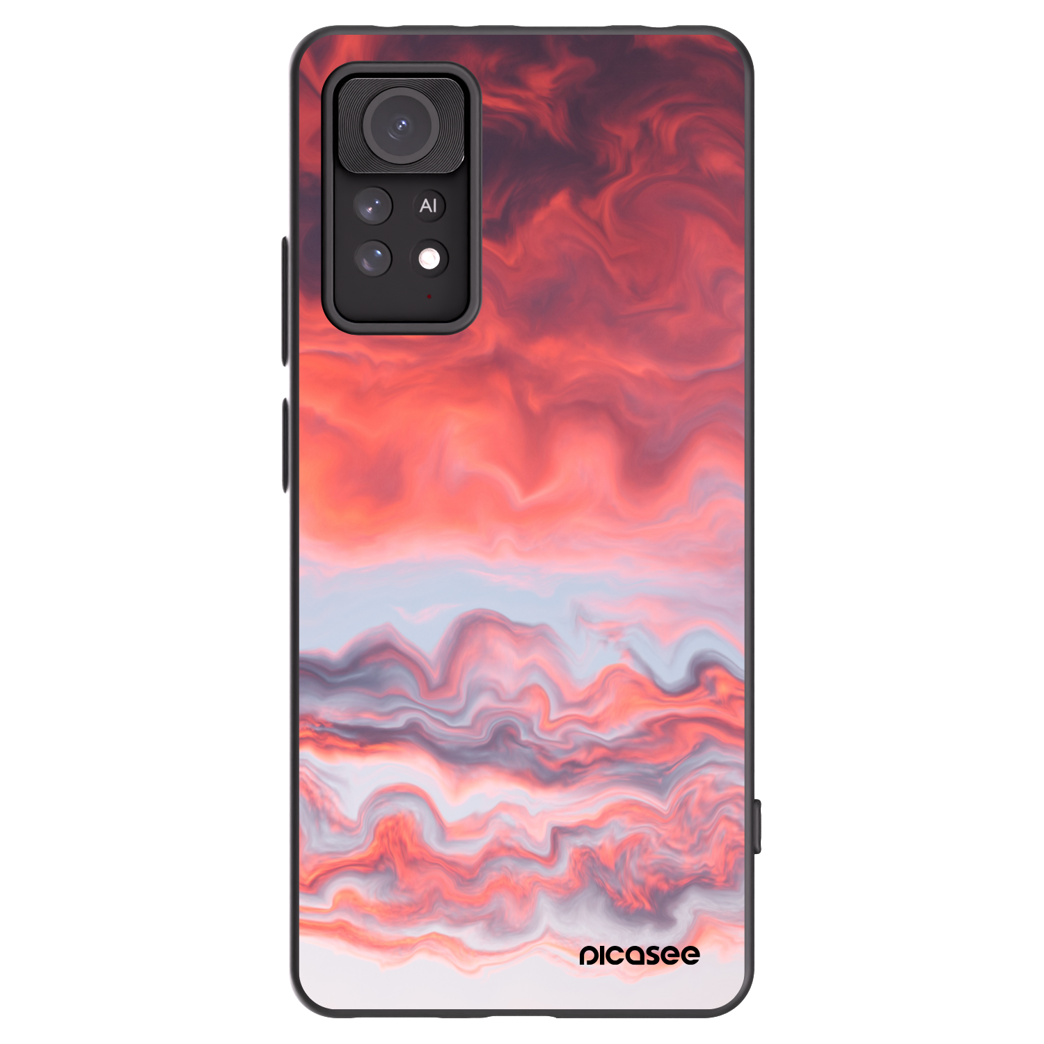 Picasee crna silikonska maskica za Xiaomi Redmi Note 11 Pro 5G - Sunset