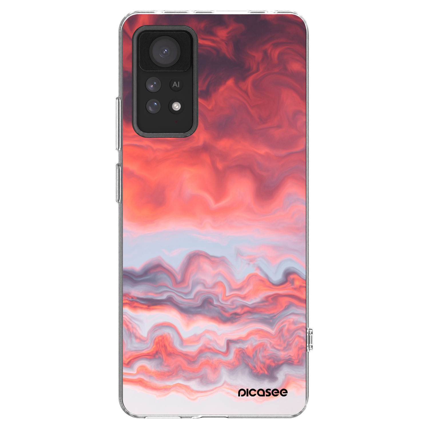 Picasee silikonska prozirna maskica za Xiaomi Redmi Note 11 Pro 5G - Sunset