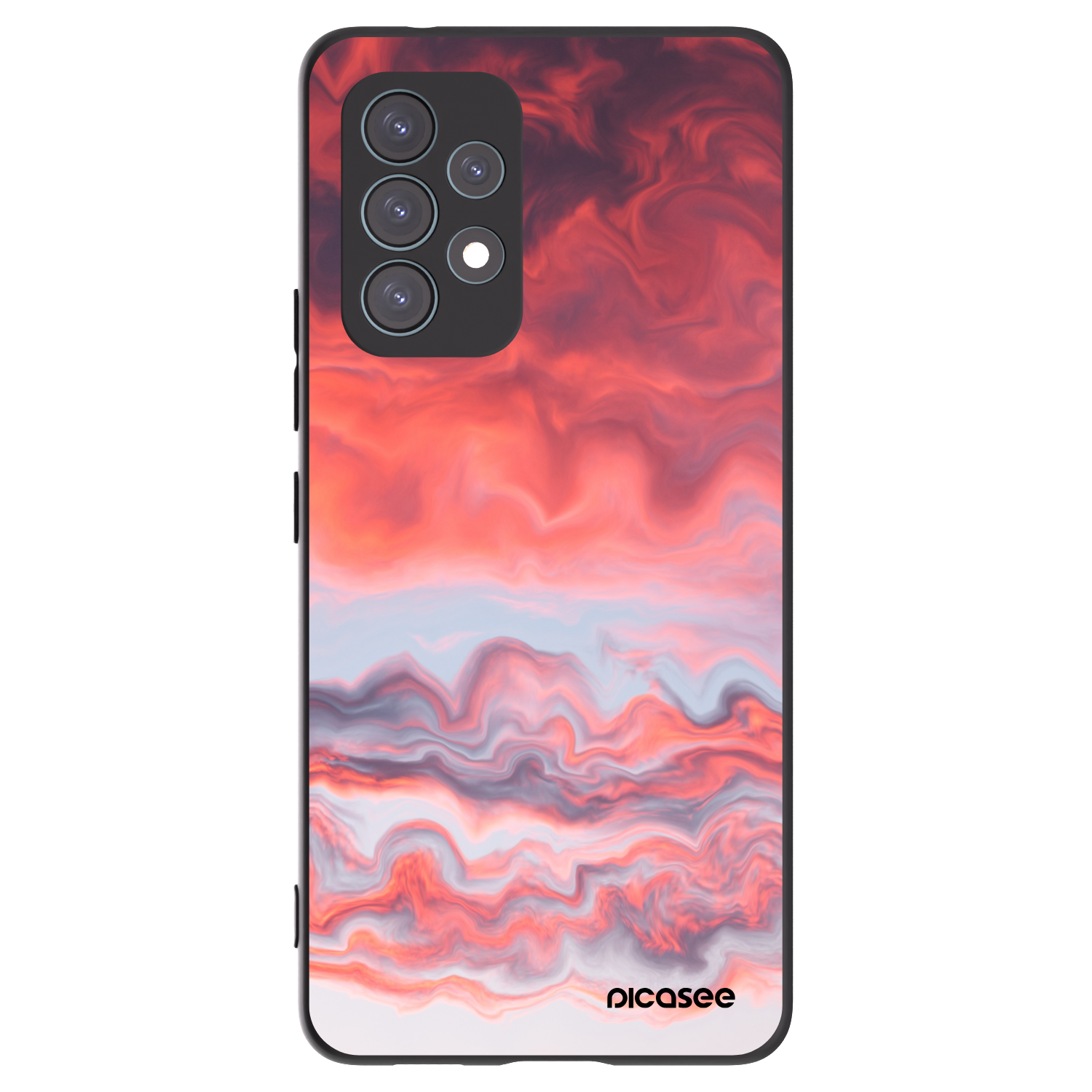 Picasee crna silikonska maskica za Samsung Galaxy A53 5G A536 - Sunset