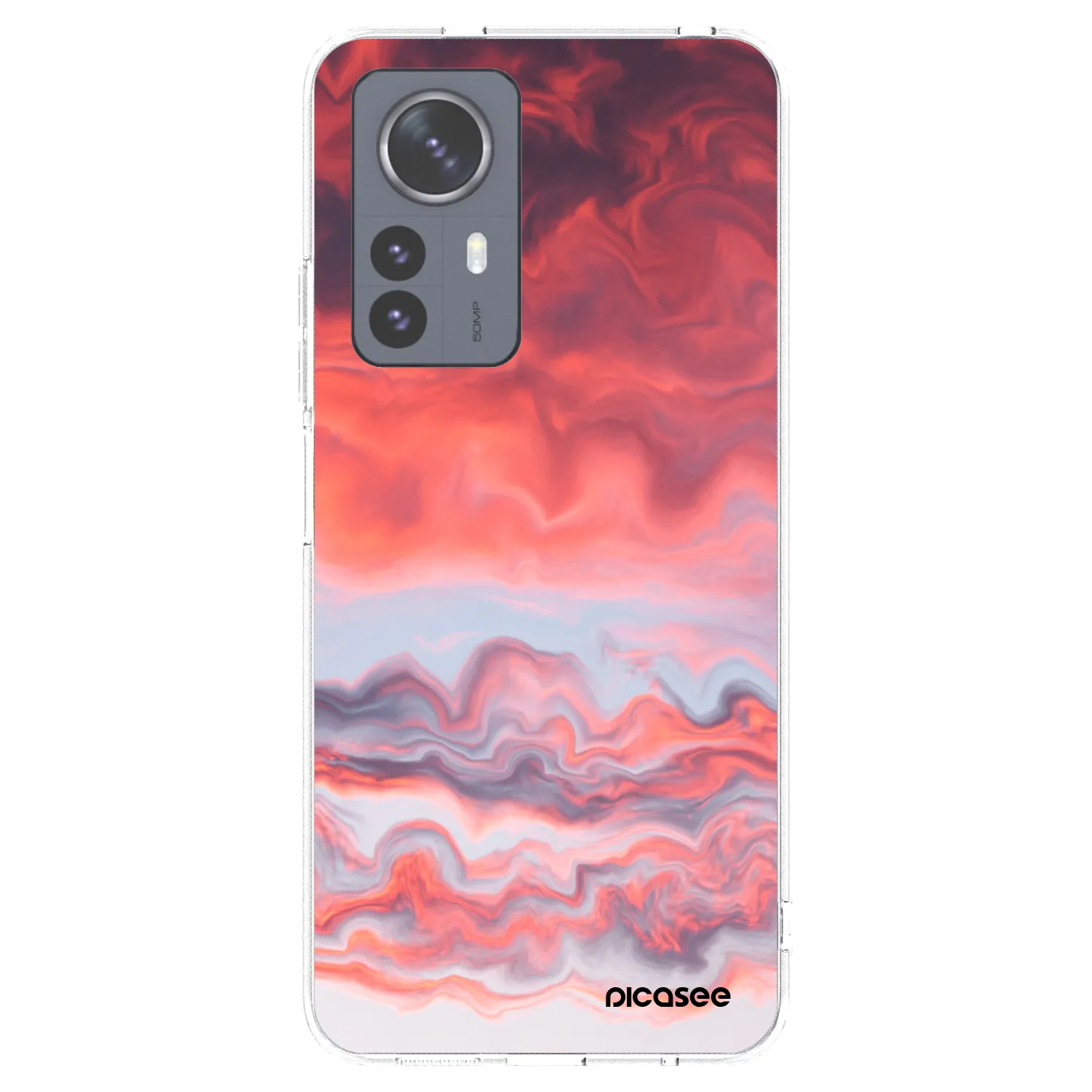 Picasee silikonska prozirna maskica za Xiaomi 12 Pro - Sunset