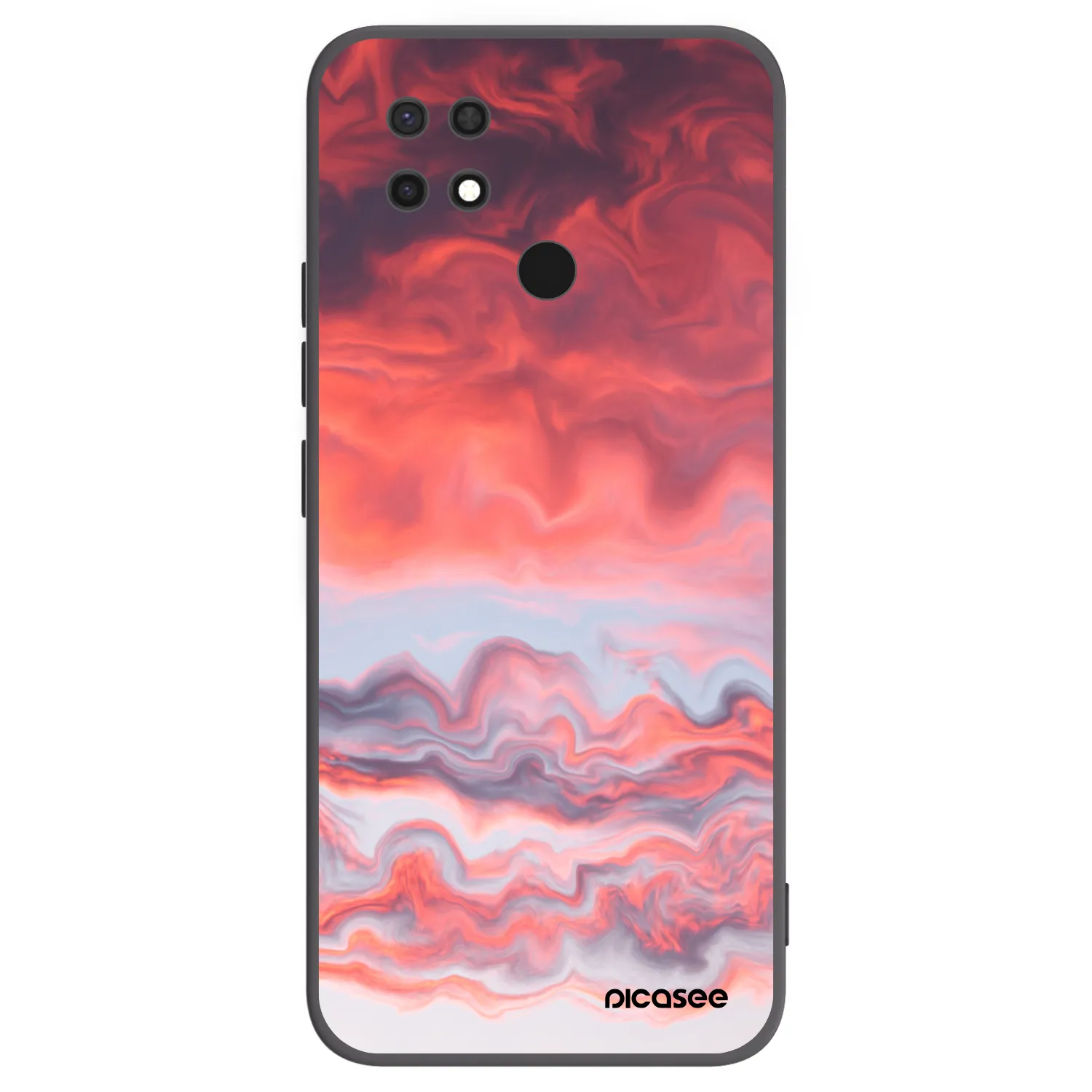 Picasee crna silikonska maskica za Xiaomi Redmi 10C - Sunset