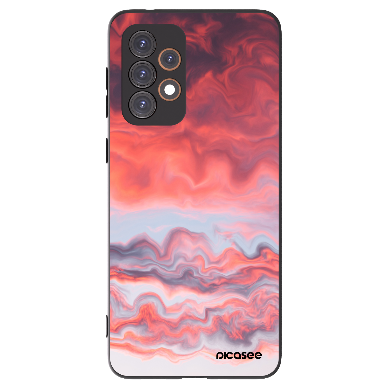 Picasee crna silikonska maskica za Samsung Galaxy A33 5G A336 - Sunset