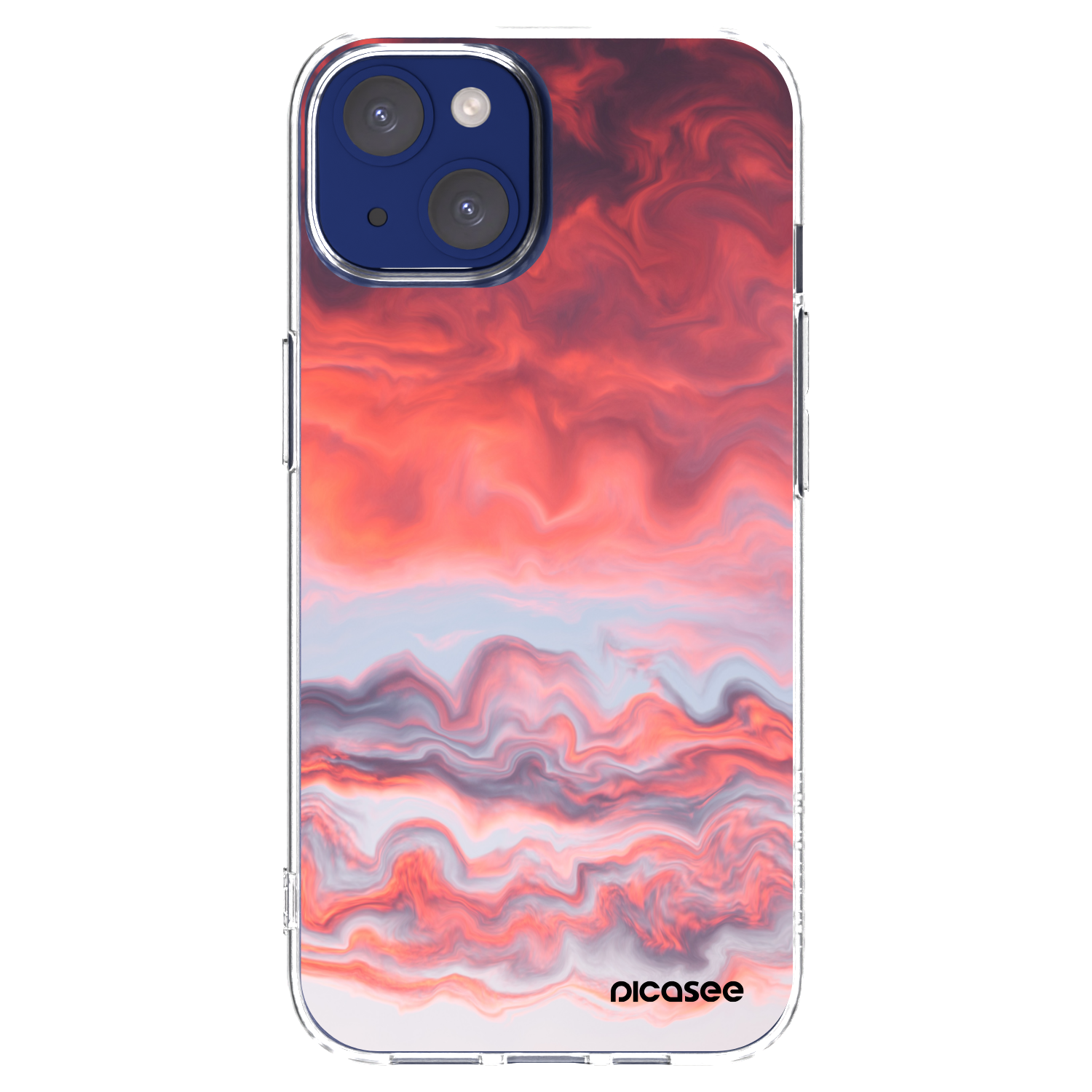 Picasee silikonska prozirna maskica za Apple iPhone 14 - Sunset