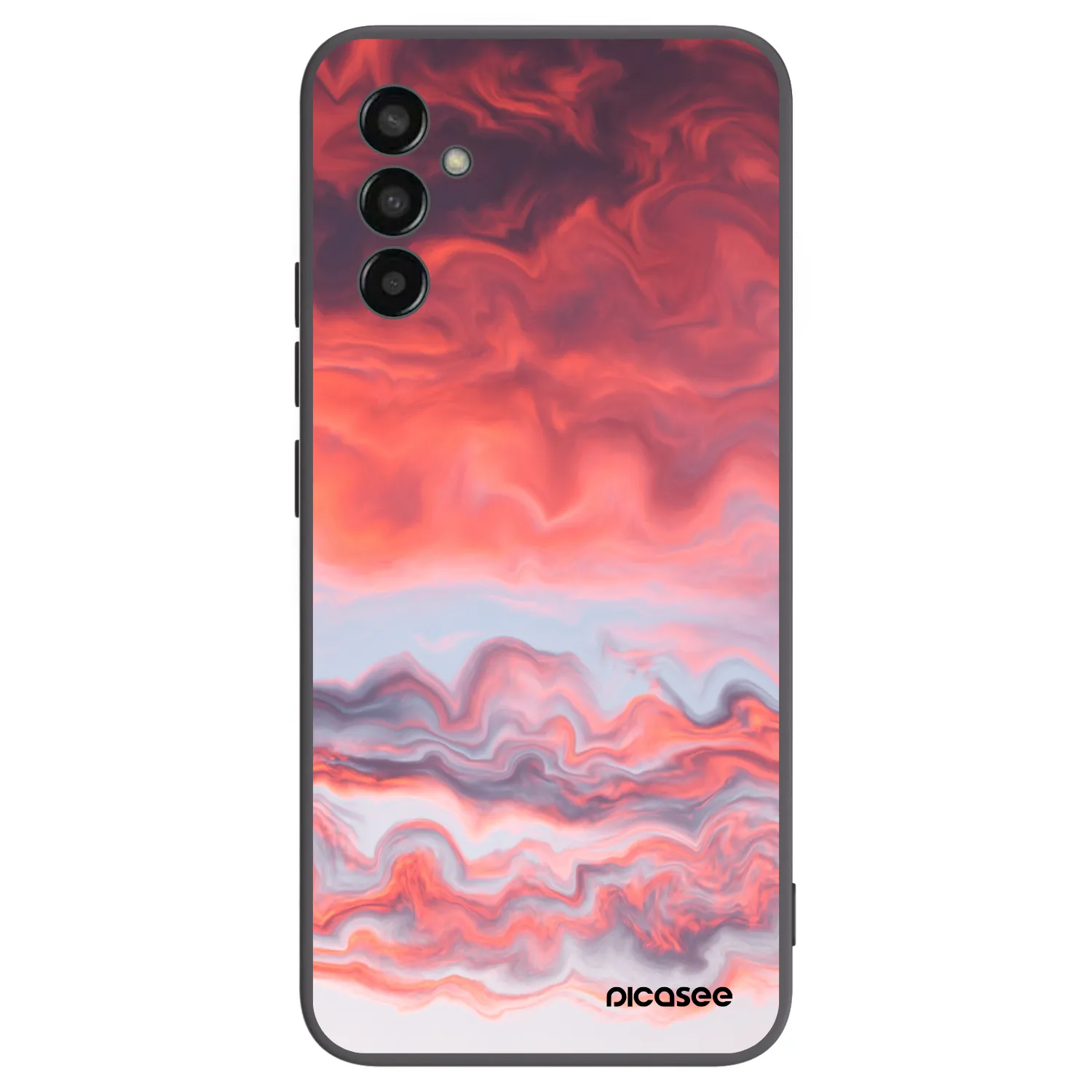 Picasee crna silikonska maskica za Samsung Galaxy M13 M135F - Sunset