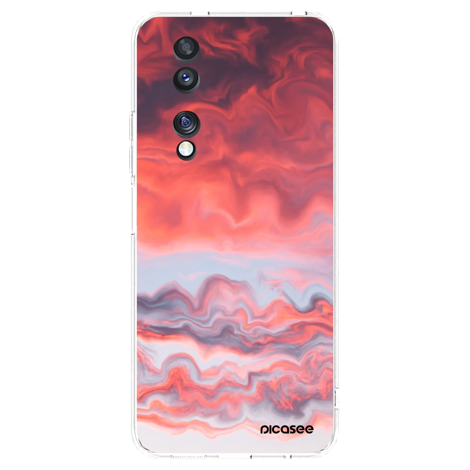 Picasee silikonska prozirna maskica za Honor 70 - Sunset