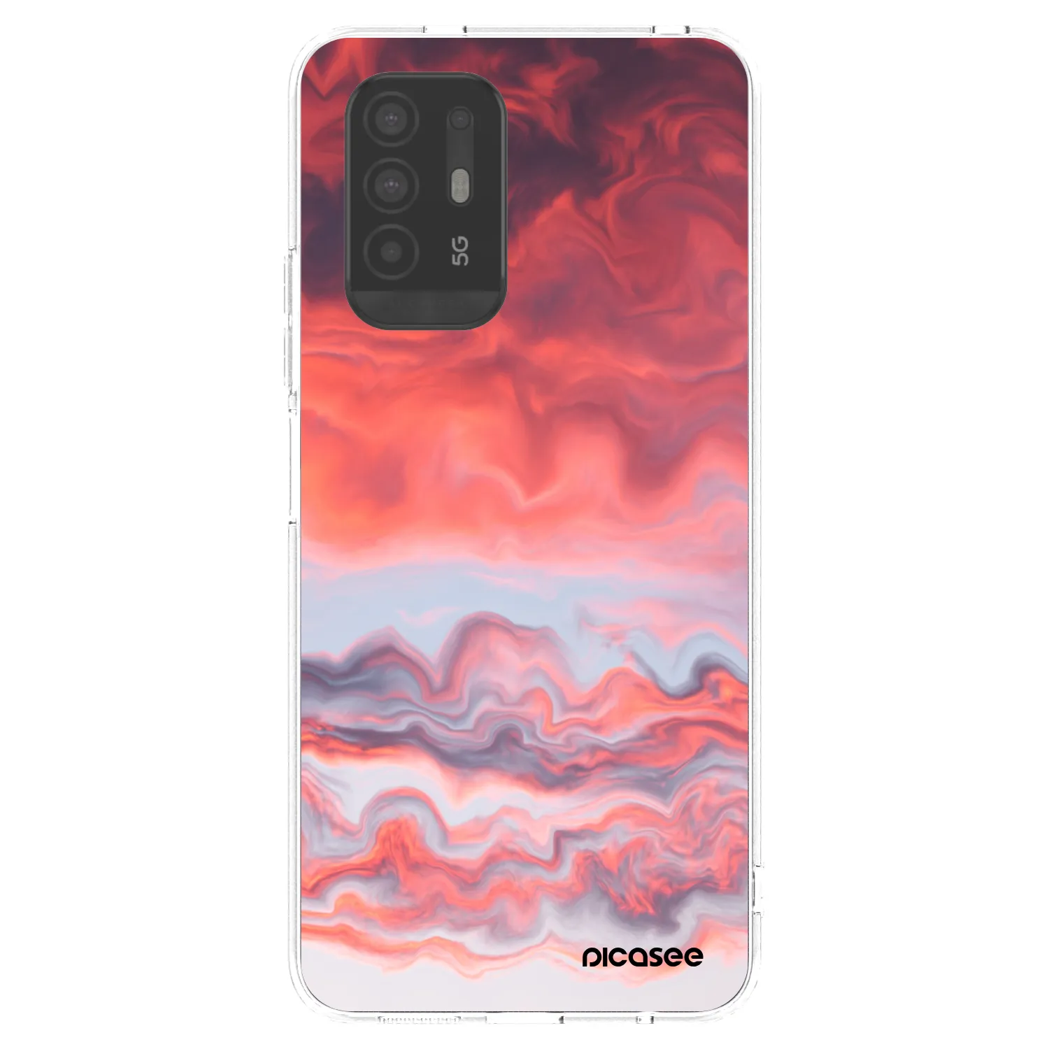 Picasee silikonska prozirna maskica za OPPO A94 5G - Sunset