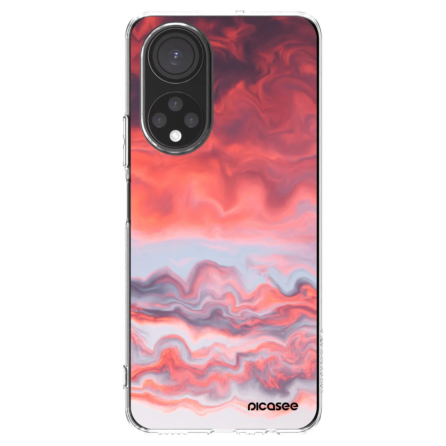Picasee silikonska prozirna maskica za Honor X7 - Sunset