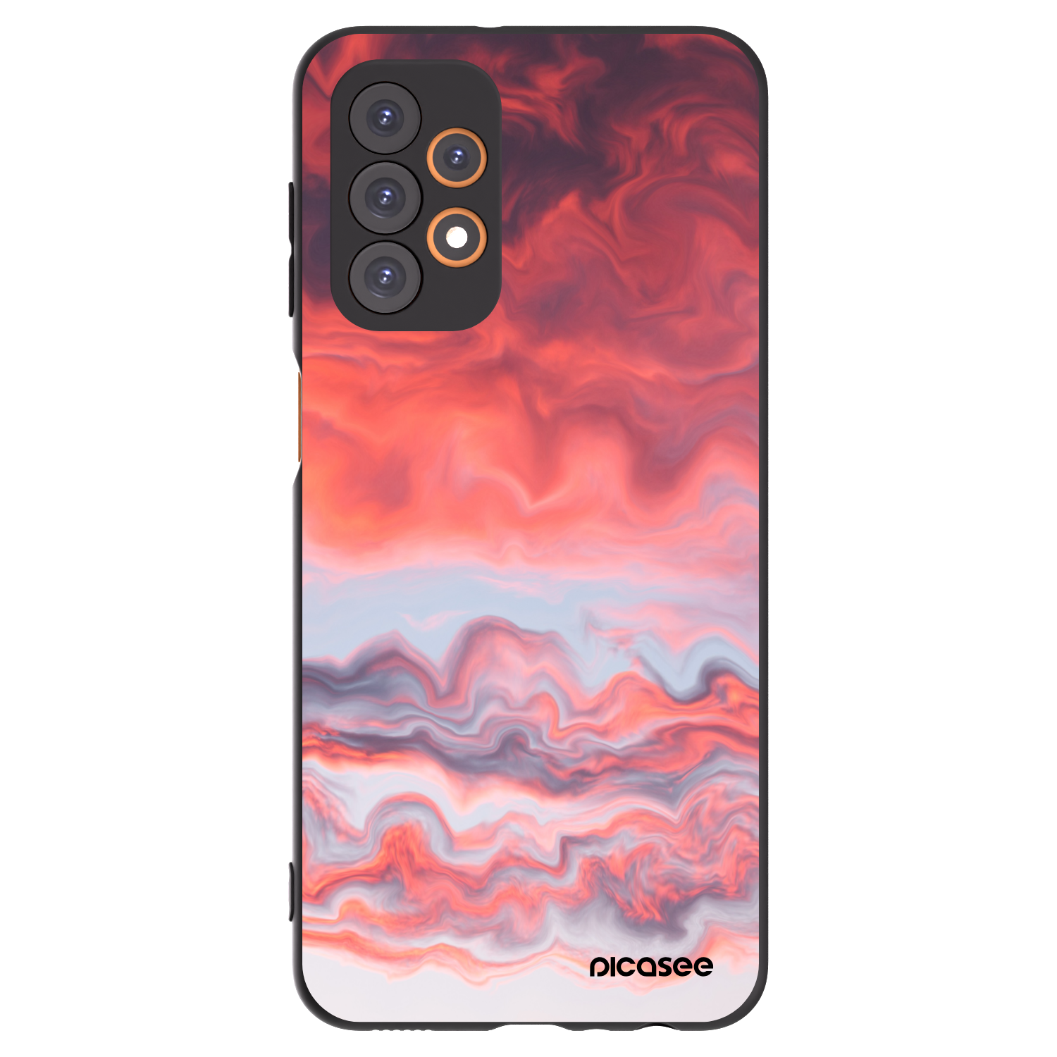 Picasee crna silikonska maskica za Samsung Galaxy A23 A236B 5G - Sunset