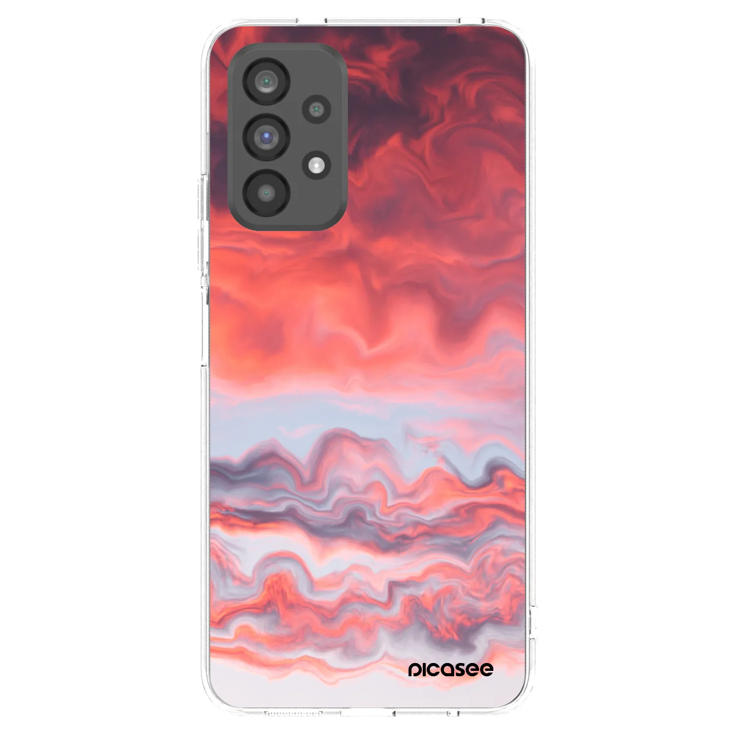 Picasee silikonska prozirna maskica za Samsung Galaxy A73 5G - Sunset