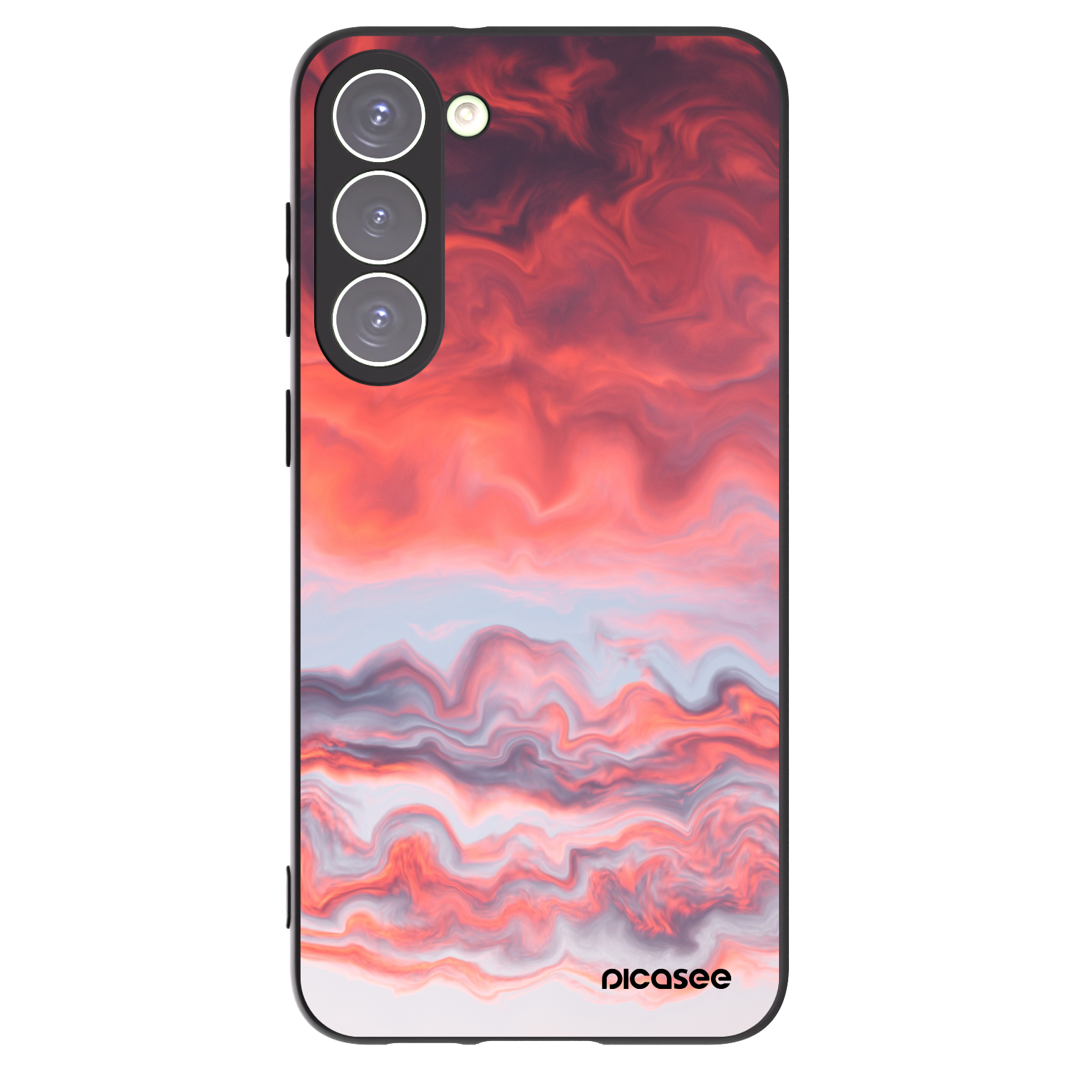 Picasee crna silikonska maskica za Samsung Galaxy S23+ 5G - Sunset