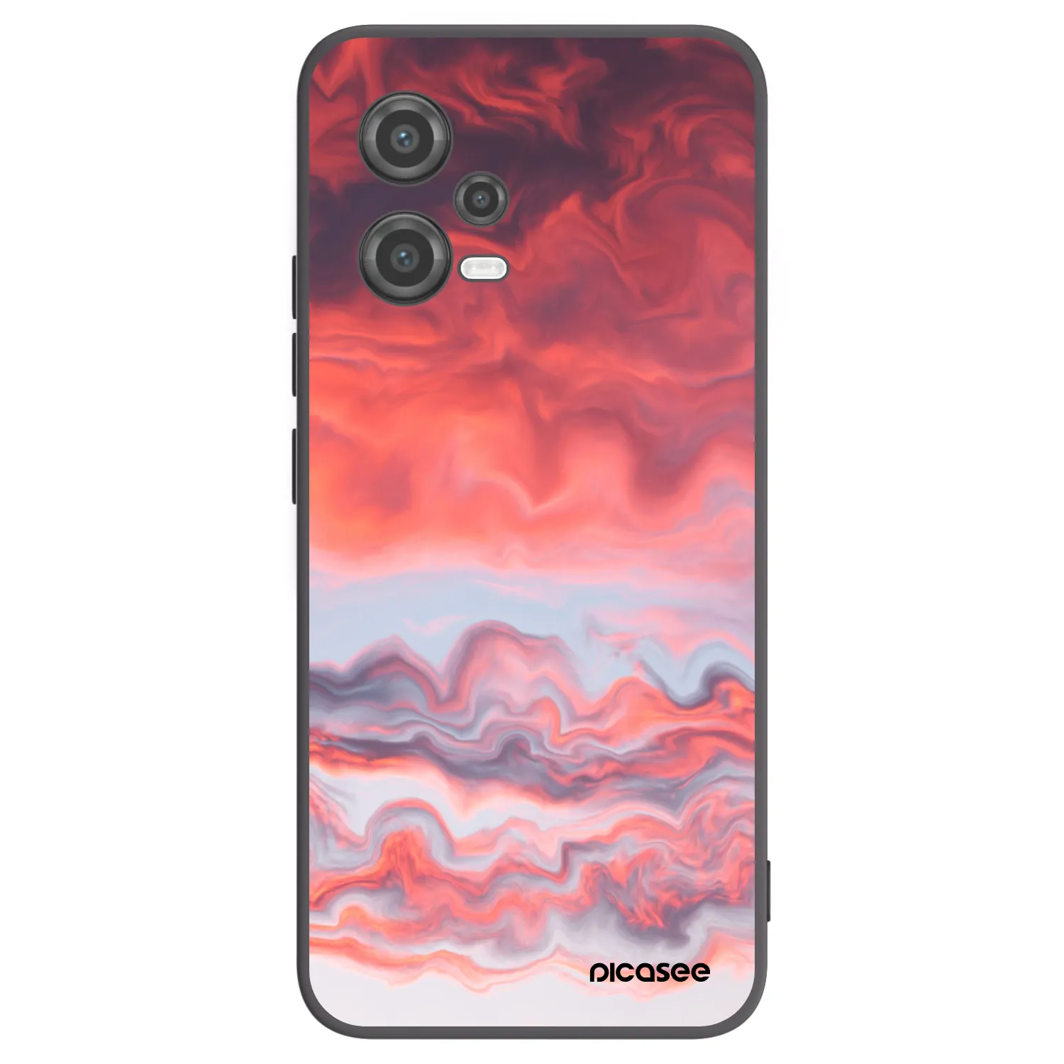 Picasee crna silikonska maskica za Xiaomi Poco X5 - Sunset