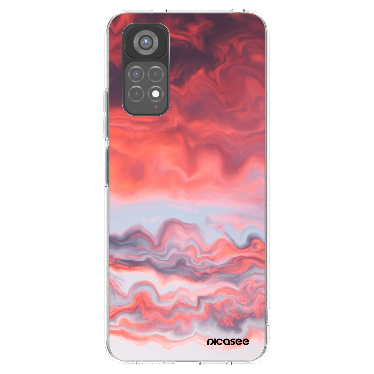 Picasee silikonska prozirna maskica za Xiaomi Redmi Note 11S 5G - Sunset