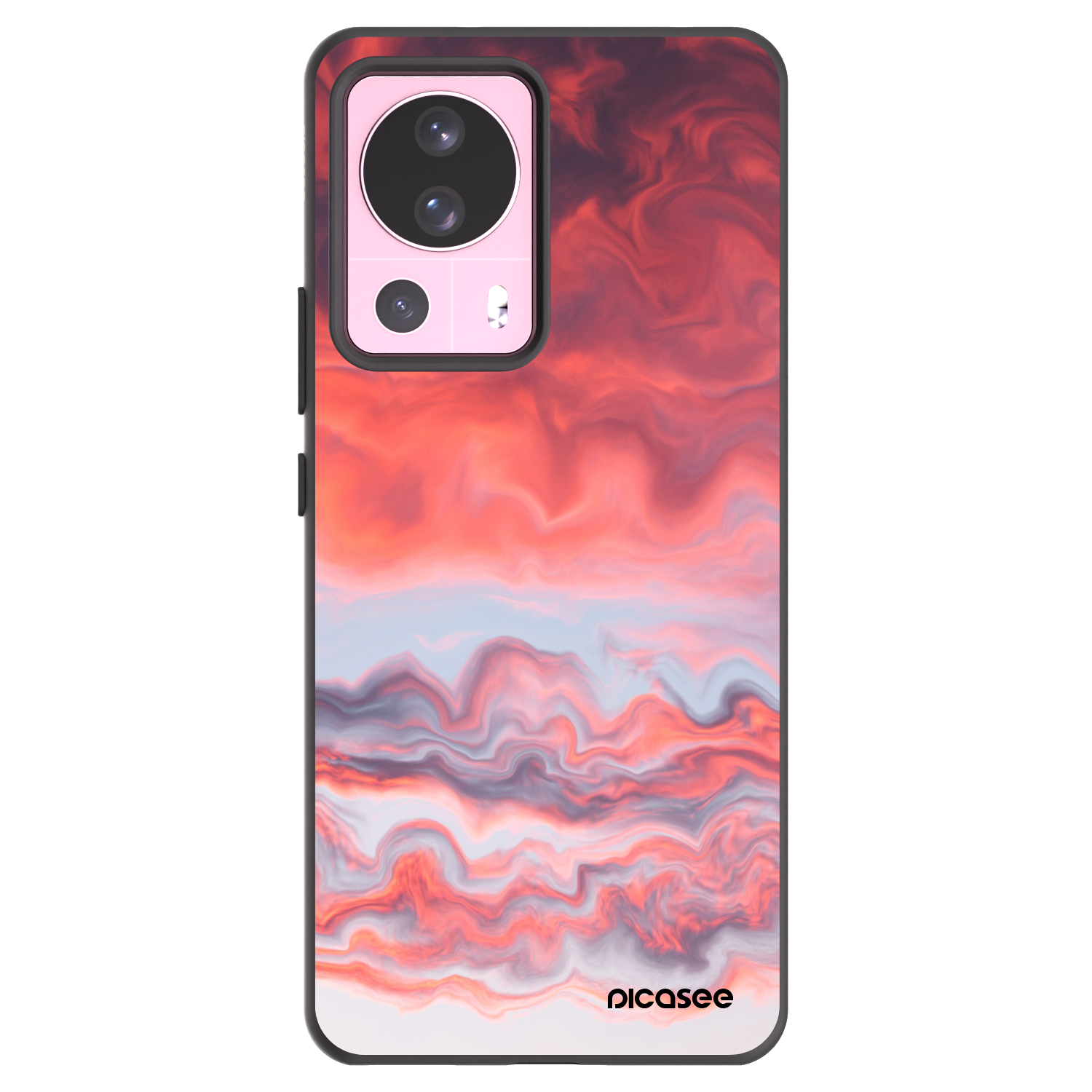 Picasee crna silikonska maskica za Xiaomi 13 Lite - Sunset