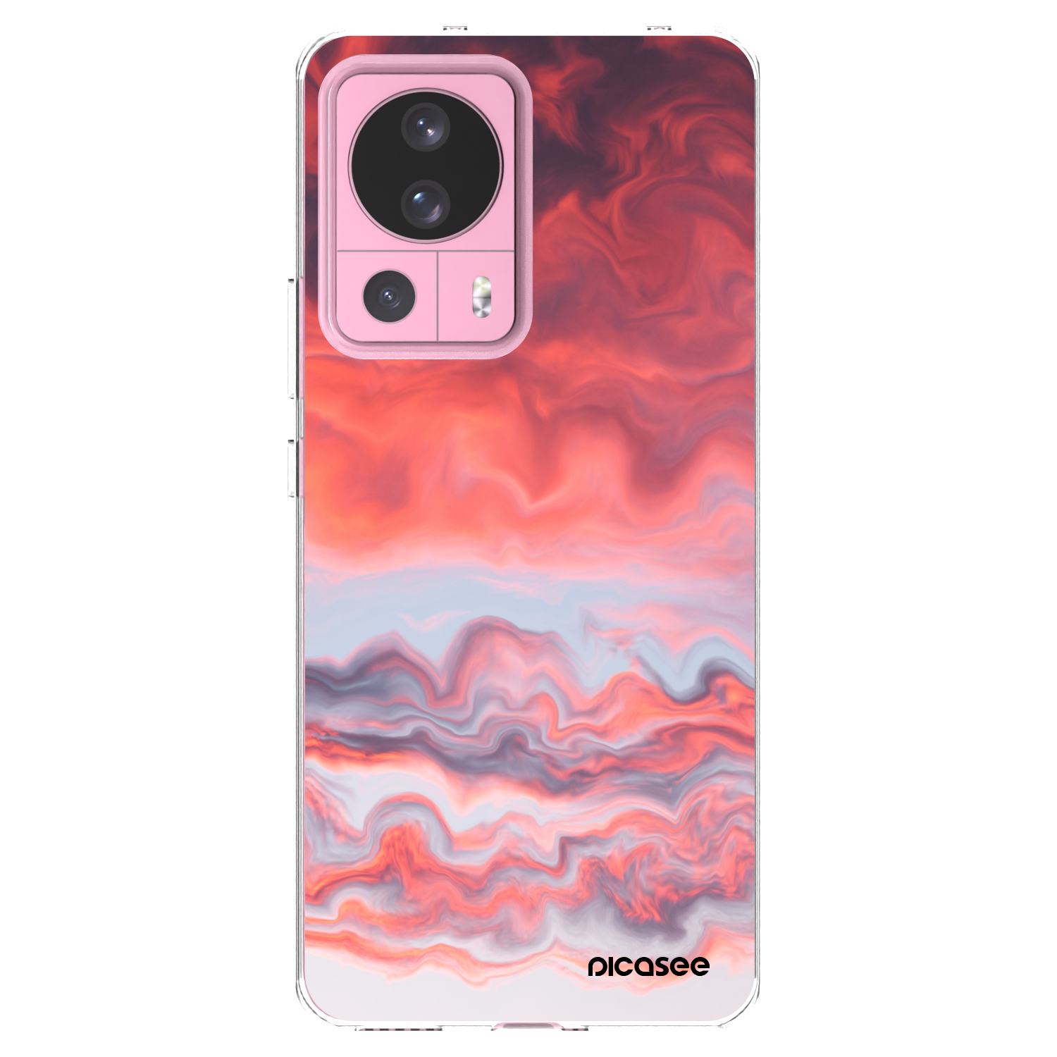 Picasee silikonska prozirna maskica za Xiaomi 13 Lite - Sunset